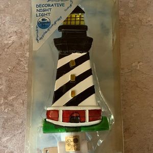 Hand Painted Lighthouse Nightlight